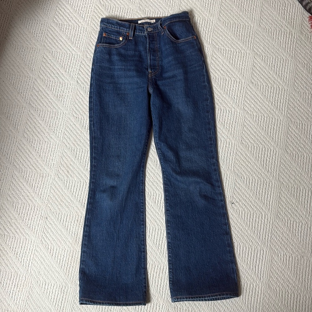 Levi’s Ribcage Boot crop Jeans 26W